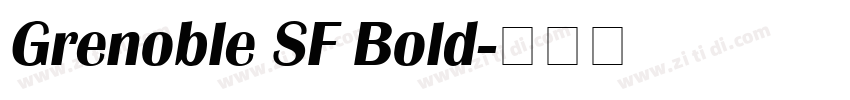 Grenoble SF Bold字体转换